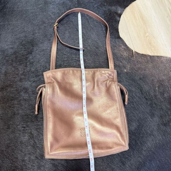 Vintage Loewe Bronze Leather Adjustable Crossbody - Picture 11 of 11